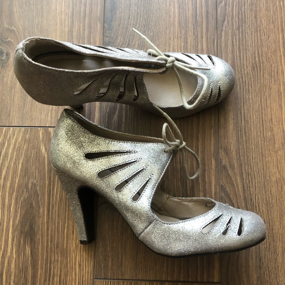 Seychelles Glitter Heels Pumps Size 10